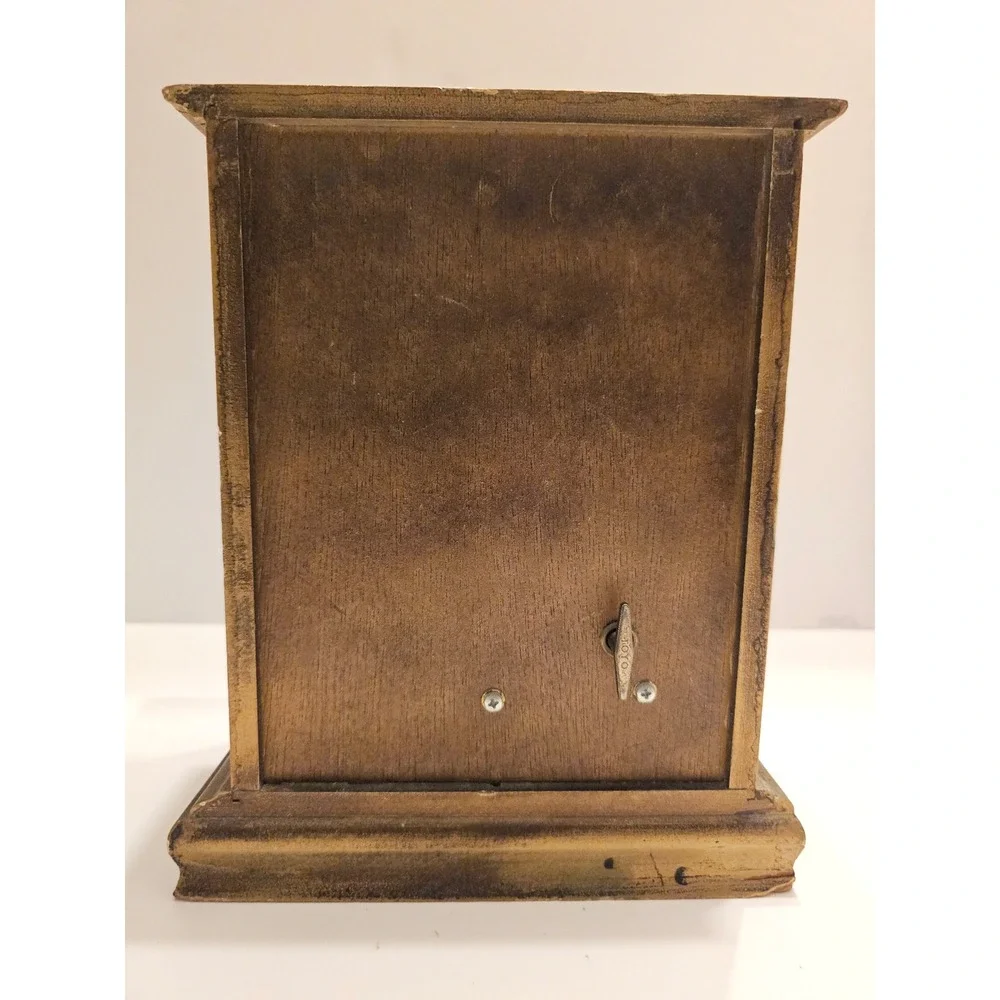 Vintage Royal Sealy Carved 3 Drawer Trinket Box Jewelry Music Box Gold Tone‎